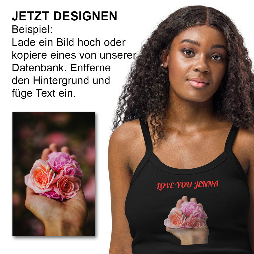 Damen Tanktop mit feiner Rippstruktur